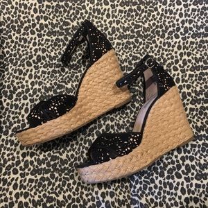 Steve Madden Black wedges